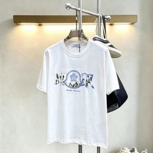 モンクレール マウンテン＆パームツリー ロゴ刺繍 半袖 Tシャツ ホワイト FS598