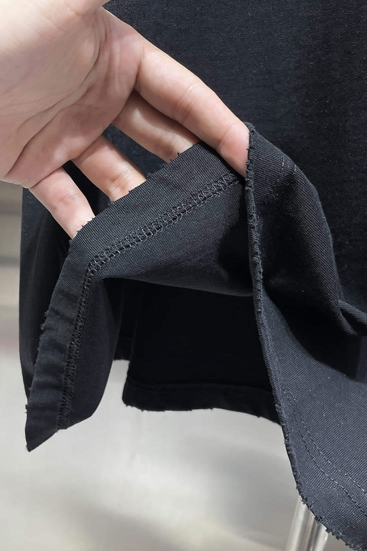 クロムハーツ スクロールラベル 刺繍 半袖 Tシャツ ブラック FS600 - 画像 (11)