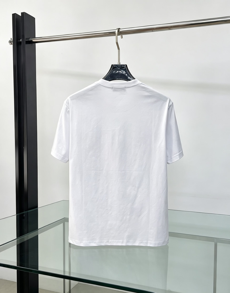 ルイ・ヴィトン LVイニシャル ラインストーンドロップ 半袖 Tシャツ ホワイト FS611 - 画像 (2)
