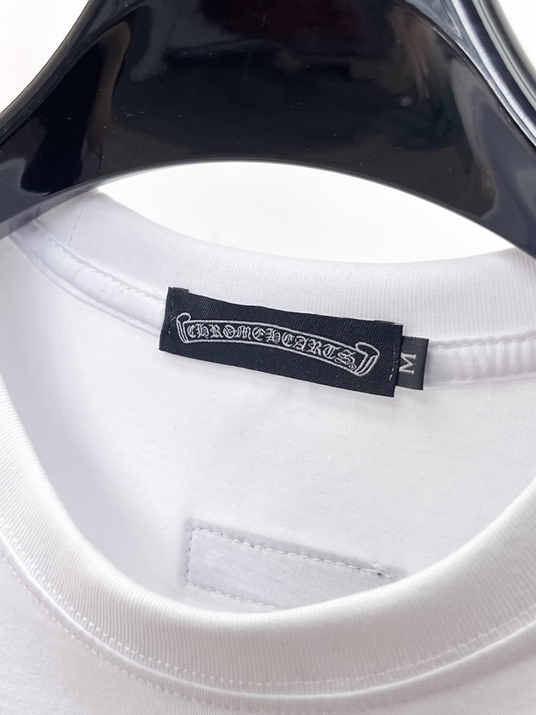 クロムハーツ フローラルクロス マルチカラー ミニプラス 刺繍 半袖 Tシャツ ホワイト FS621 - 画像 (10)