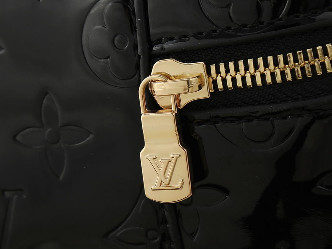 ルイ・ヴィトン モノグラム ヴェルニ ヴァニティ 2WAY ハンドバッグ ブラック M28334 - 画像 (7)