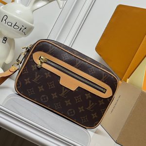 ルイ・ヴィトン モノグラム アルファ クラッチバッグ ブラウン N47626
