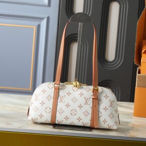 ルイ・ヴィトン モノグラム ブロン ヴァヴァン風 ロングショルダーバッグ ホワイト 横型 M28953