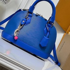 ルイ・ヴィトン エピ アルマ BB ハンドバッグ ブルー M28902
