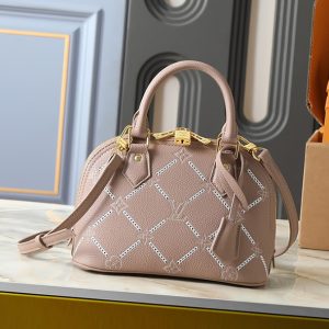 ルイ・ヴィトン モノグラム・アンプラント ナノ・アルマ ハンドバッグ トープ M28458
