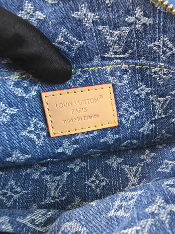 ルイ・ヴィトン モノグラム・デニム ポシェット・コスメティック PM 化妆ポーチ ブルー M47515 - 画像 (7)