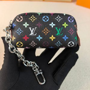 ルイ・ヴィトン モノグラム・マルチカラー マイクロ・ポシェット・アクセソワール ポーチ ノワール M25694