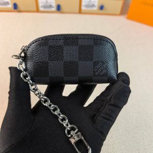 ルイ・ヴィトン ダミエ・グラフィット マイクロ・ポシェット・アクセソワール ポーチ シルバー金具 M25694