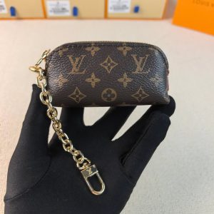ルイ・ヴィトン モノグラム マイクロ・ポシェット・アクセソワール ポーチ ゴールド金具 M25694