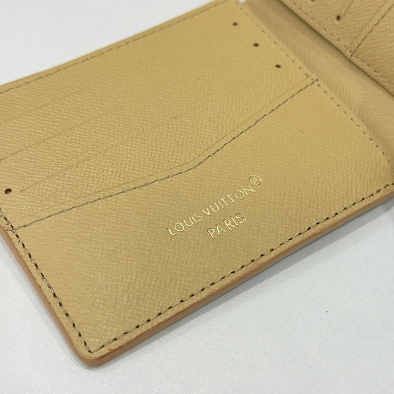 ルイ・ヴィトン モノグラム ポルトフォイユ・ミュルティプル 二つ折り財布 ベージュ M25986 - 画像 (6)