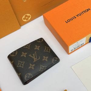 ルイ・ヴィトン モノグラム ポルトフォイユ・ミュルティプル 二つ折り財布 ブラウン M62294