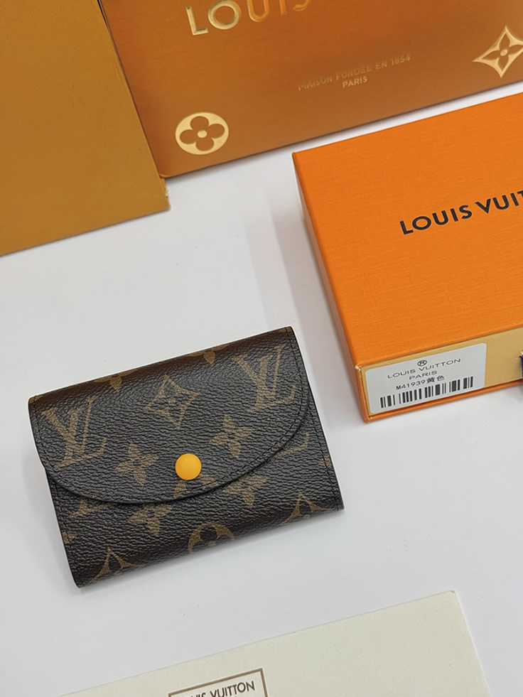 ルイ・ヴィトン モノグラム ポルトフォイユ・ヴィクトリーヌ 三つ折り財布 ジョーヌ M41939