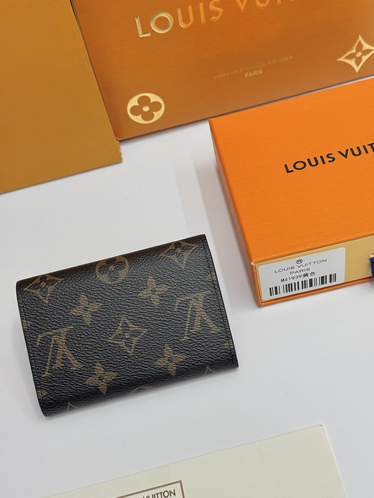 ルイ・ヴィトン モノグラム ポルトフォイユ・ヴィクトリーヌ 三つ折り財布 ジョーヌ M41939 - 画像 (3)