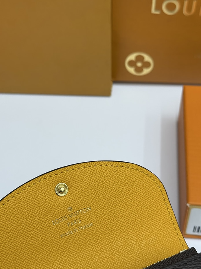 ルイ・ヴィトン モノグラム ポルトフォイユ・ヴィクトリーヌ 三つ折り財布 ジョーヌ M41939 - 画像 (6)