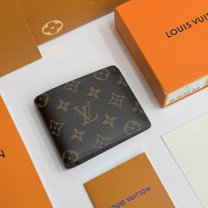 ルイ・ヴィトン モノグラム ポルトフォイユ・マルコ NM 二つ折り財布 ブラウン M60895