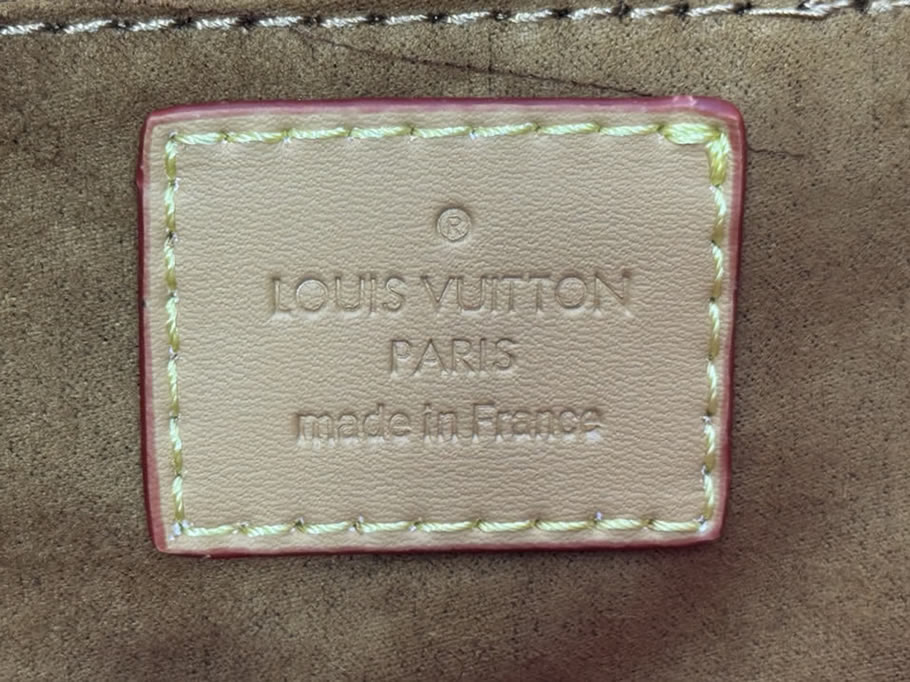 ルイ・ヴィトン オンザゴー MM 2WAY トートバッグ パール刺繍 ポーチ付き レッド M47373 - 画像 (9)