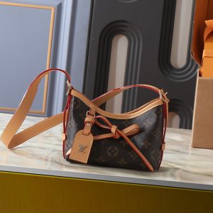 ルイ・ヴィトン モノグラム キャリーオール ミニ ショルダーバッグ リボンモチーフ ブラウン M2A711
