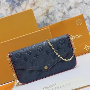 ルイ・ヴィトン モノグラム・アンプラント ポシェット・フェリシー チェーンショルダーバッグ マリーヌルージュ M82610
