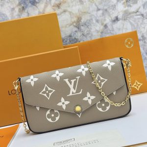 ルイ・ヴィトン モノグラム・アンプラント ポシェット・フェリシー チェーンショルダーバッグ トープ M82610