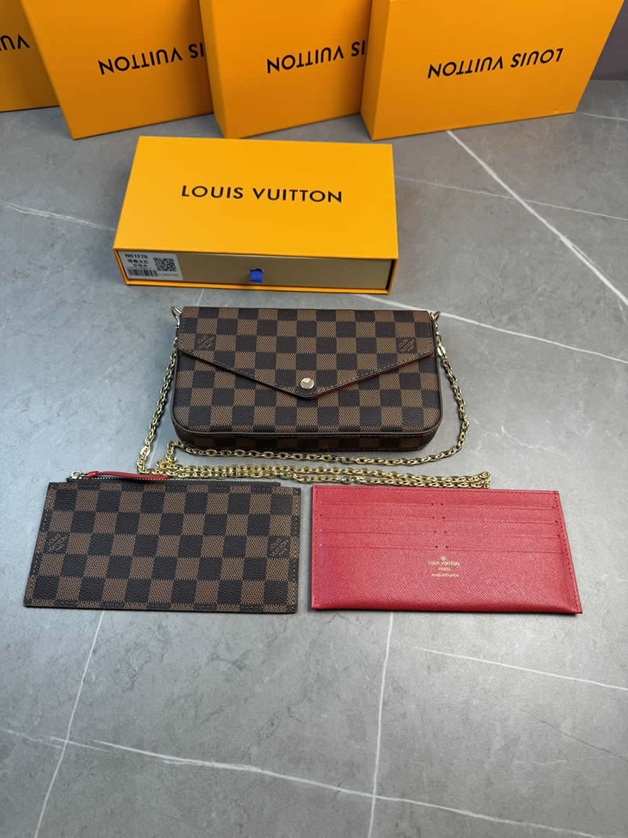 ルイ・ヴィトン バッグ ポシェット・フェリシー ダミエ エベヌ M61276