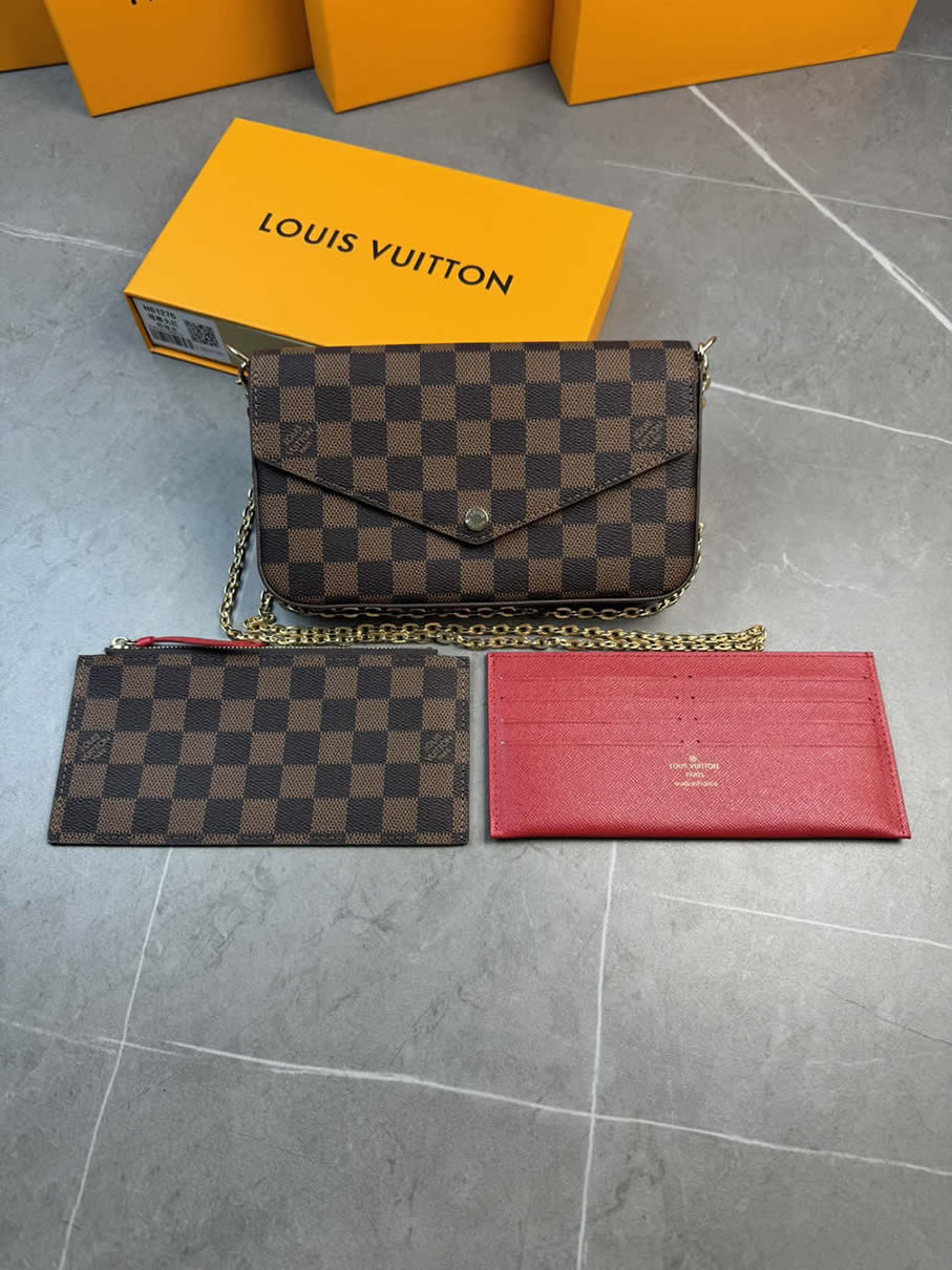 ルイ・ヴィトン バッグ ポシェット・フェリシー ダミエ エベヌ M61276 - 画像 (2)