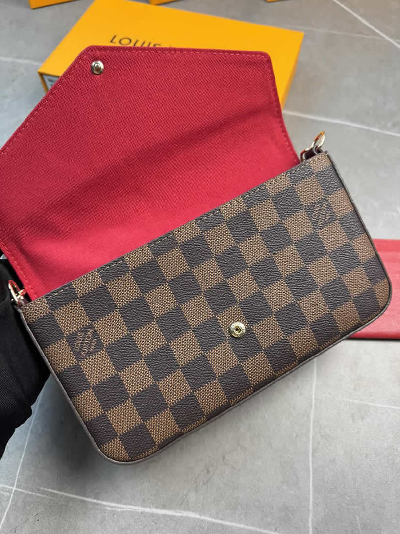 ルイ・ヴィトン バッグ ポシェット・フェリシー ダミエ エベヌ M61276 - 画像 (4)