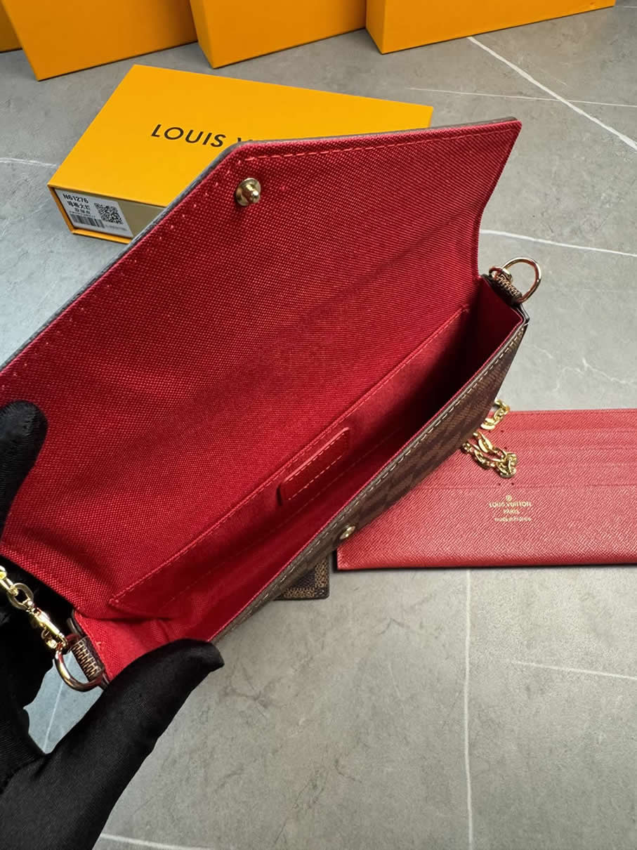 ルイ・ヴィトン バッグ ポシェット・フェリシー ダミエ エベヌ M61276 - 画像 (5)