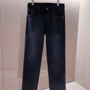 クロムハーツ デニムパンツ ジーンズ クロスボタン ダークブルー インディゴ KU002