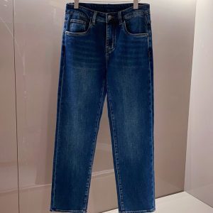 クロムハーツ デニムパンツ ジーンズ クロスボタン ブルー インディゴ KU005