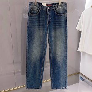 エルメス デニムパンツ ジーンズ ブルー インディゴ KU008
