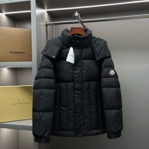 モンクレール フーデッド ダウンジャケット ブラック  moncler003