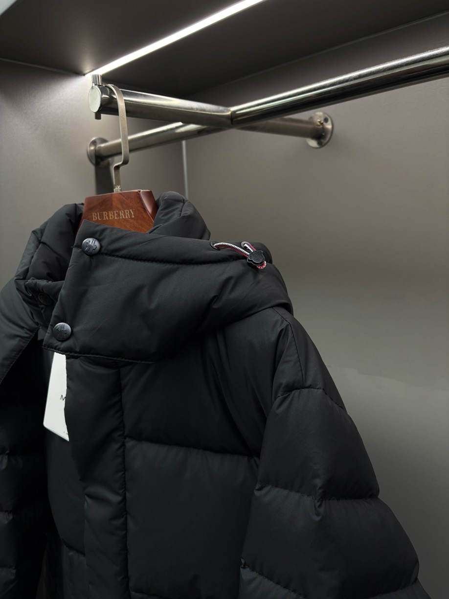 モンクレール フーデッド ダウンジャケット ブラック moncler003 - 画像 (4)