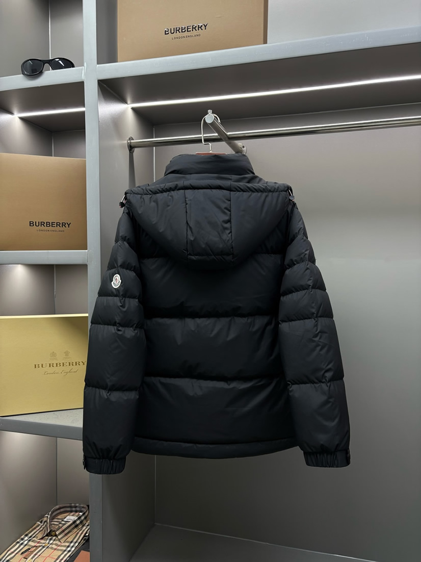 モンクレール フーデッド ダウンジャケット ブラック moncler003 - 画像 (9)
