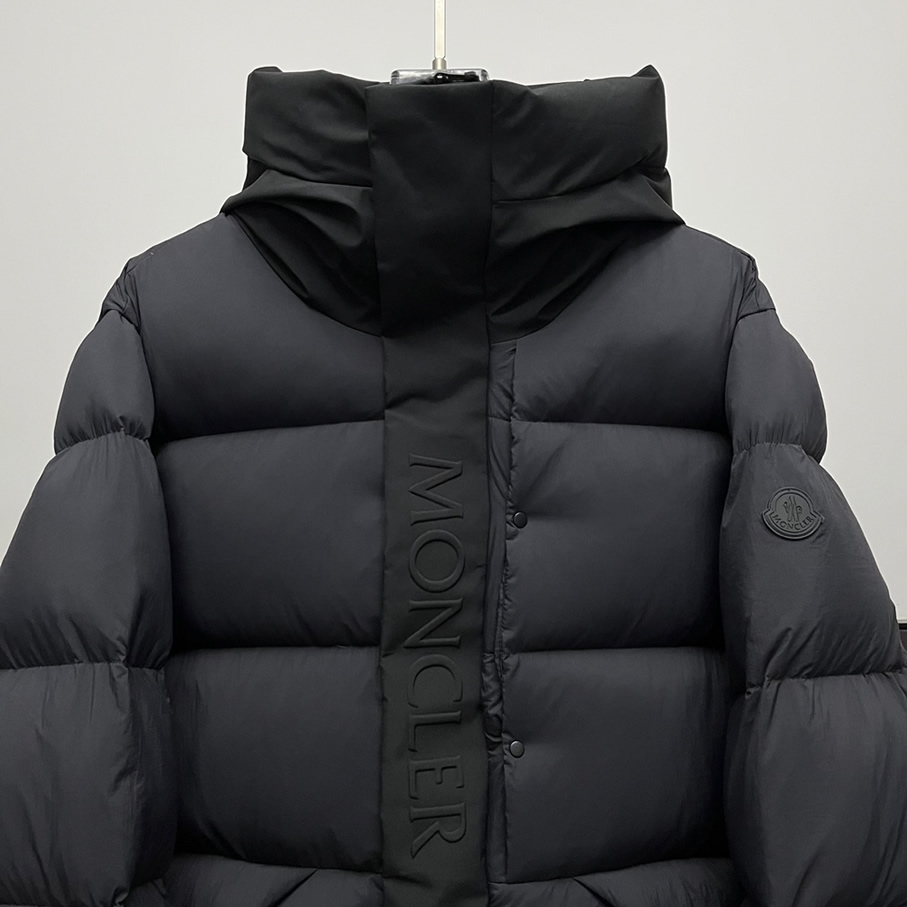 モンクレール マット フーデッド ダウンジャケット ブラック moncler013 - 画像 (6)