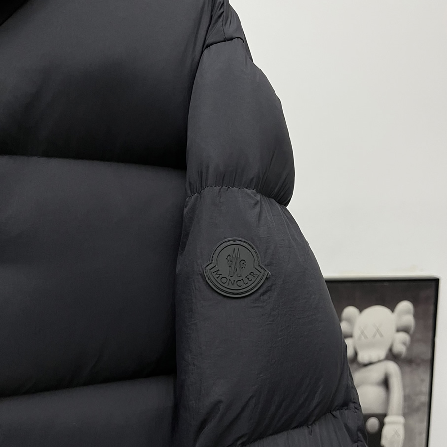 モンクレール マット フーデッド ダウンジャケット ブラック moncler013 - 画像 (7)