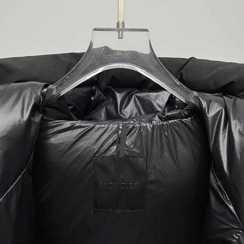 モンクレール マット フーデッド ダウンジャケット ブラック moncler013 - 画像 (9)