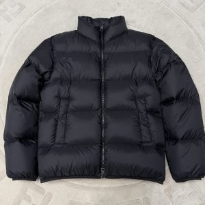 モンクレール スタンドカラー パデッド ダウンジャケット ブラック moncler020