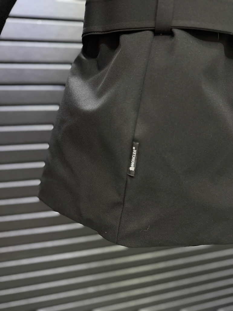 モンクレール レディース ファー付き ベルトダウンジャケット ブラック moncler023 - 画像 (8)