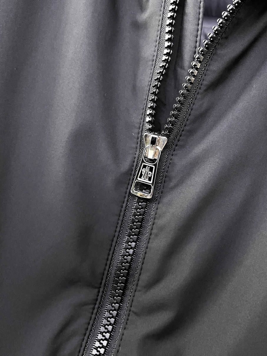 モンクレール ロゴワッペン付き フーデッド ジップアップジャケット ブラック moncler036 - 画像 (13)