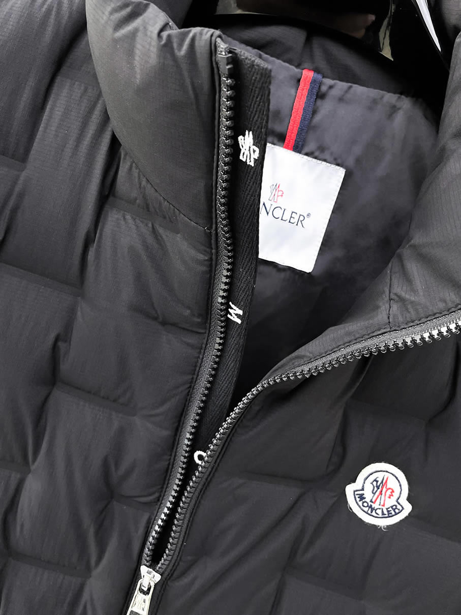 モンクレール キルティング スタンドカラー ダウンベスト ブラック moncler037 - 画像 (4)