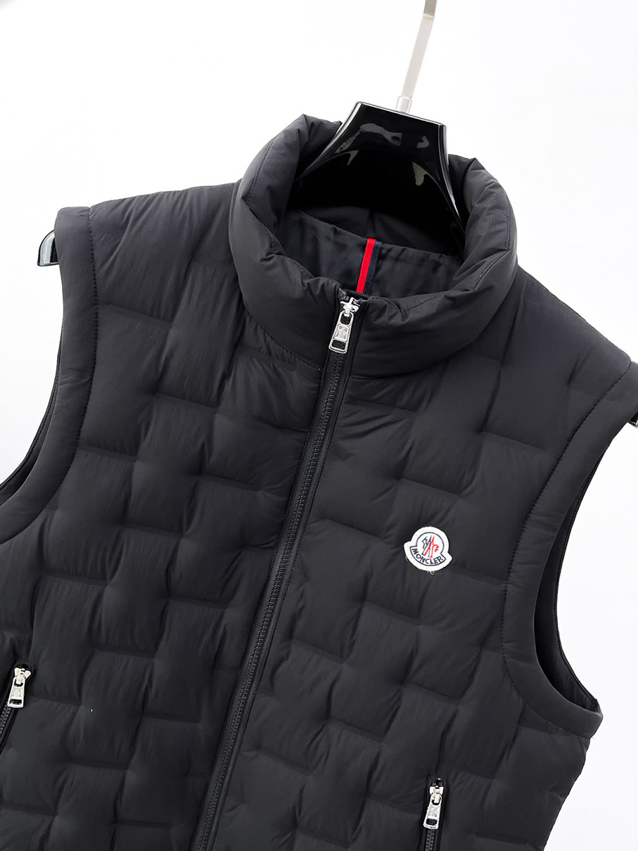 モンクレール キルティング スタンドカラー ダウンベスト ブラック moncler037 - 画像 (5)