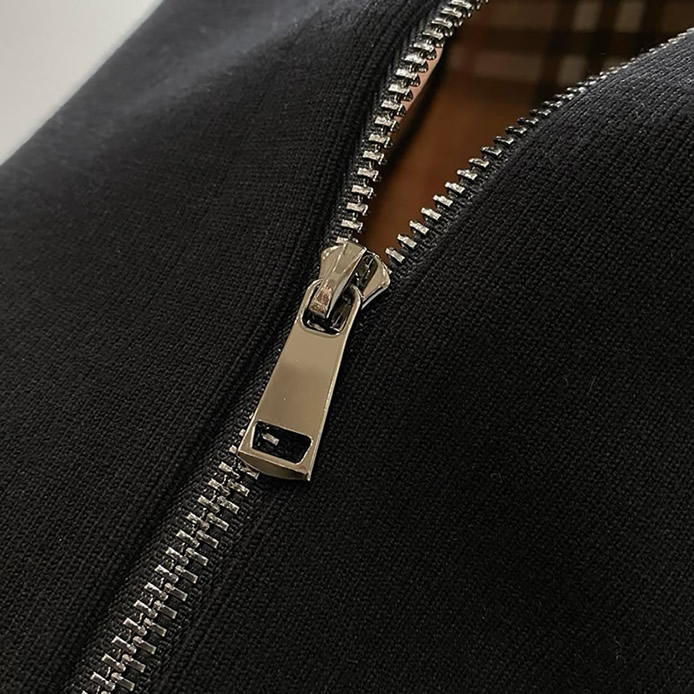 バーバリー EKD刺繍 ジップアップ ニットベスト ダークネイビー FS652 - 画像 (7)